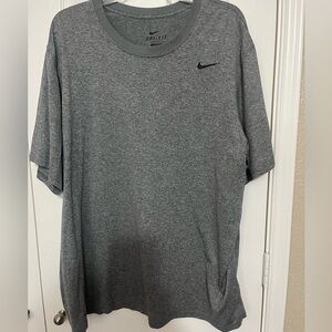 Nike Men's Heather Gray Dri-FIT Tee